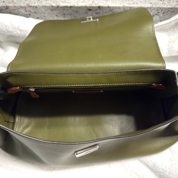 COACH SLOUCHY ROGUE TOP HANDLE BAG OLIVE - VERY RARE - Picture 7 of 16